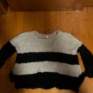 a large sweater